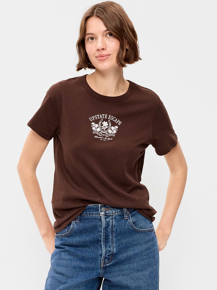 Image number 1 showing, EveryWear Crew-Neck Graphic T-Shirt