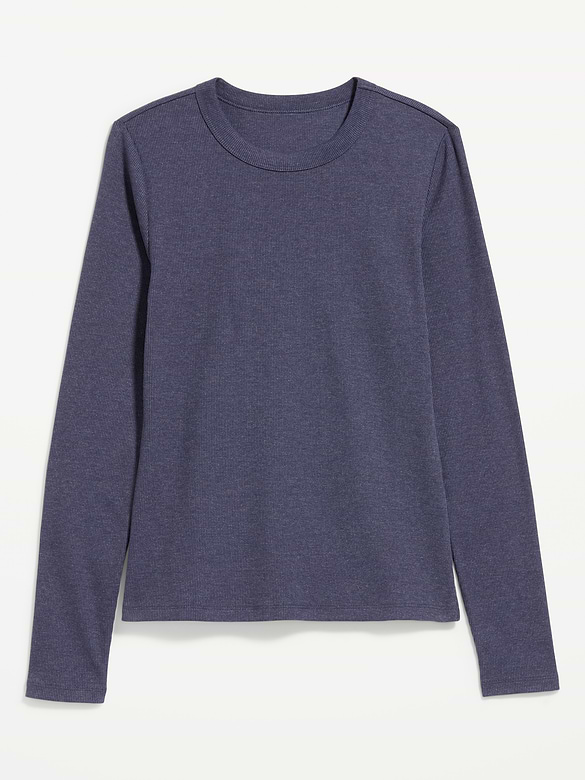 Snug Long-Sleeve Crew-Neck T-Shirt