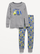 Image number 1 showing, Unisex Snug-Fit Printed Pajama Set for Toddler & Baby