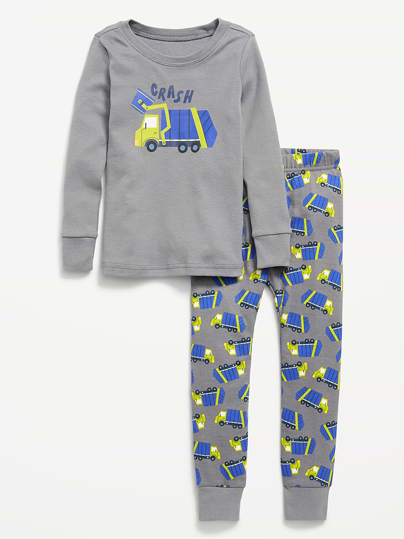 Unisex Snug-Fit Printed Pajama Set for Toddler & Baby
