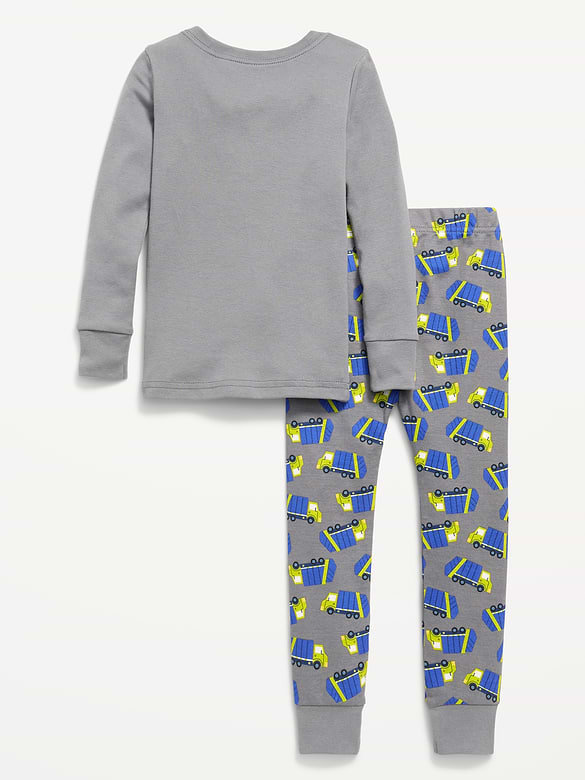 Unisex Snug-Fit Printed Pajama Set for Toddler & Baby