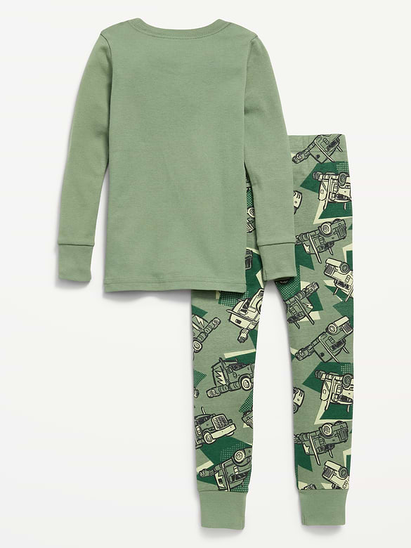 Unisex Snug-Fit Printed Pajama Set for Toddler & Baby