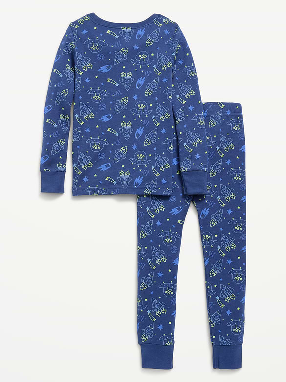 Unisex Snug-Fit Printed Pajama Set for Toddler & Baby