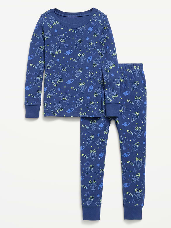 Unisex Snug-Fit Printed Pajama Set for Toddler & Baby
