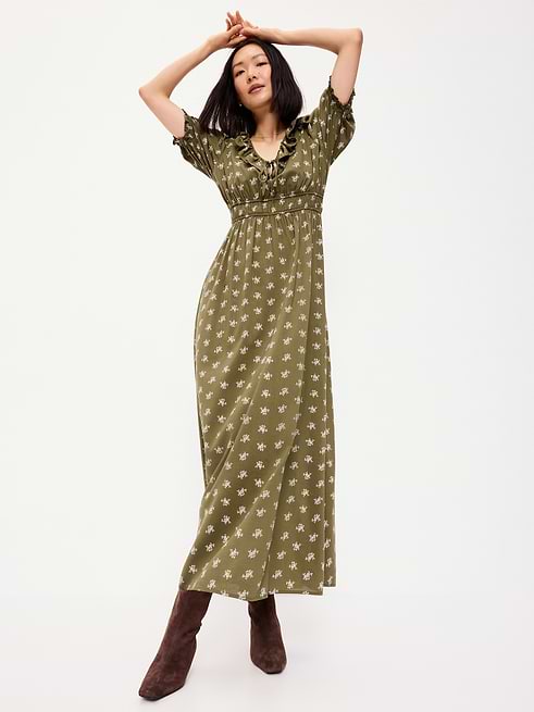 flower print chiffon dress Poppy Floral NOS(1) Shylah features a corset Size:CUSTOM SIZE ONLY EXPRESS Black Long Down