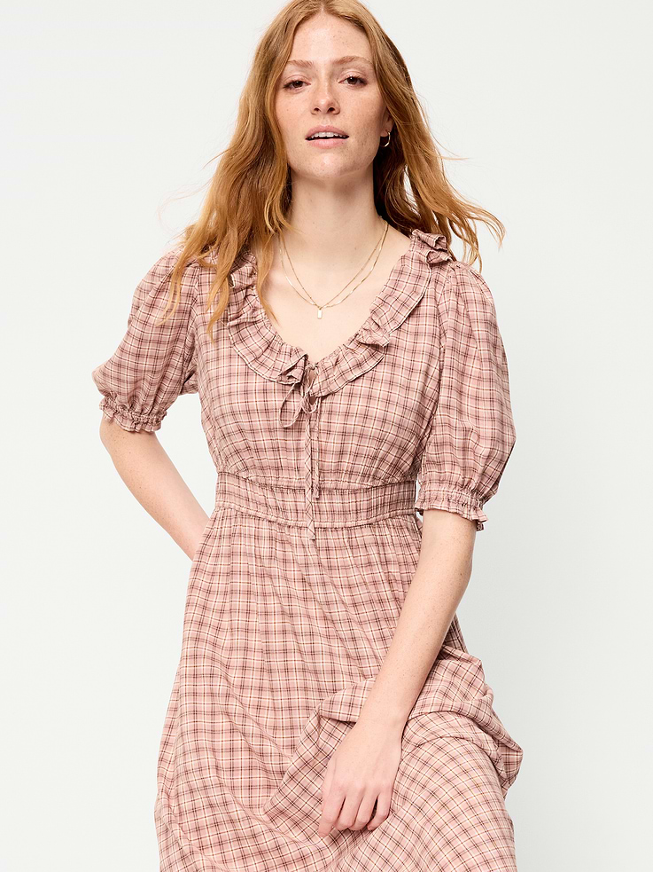 Image number 3 showing, Ruffle-Trim Boho Maxi Dress