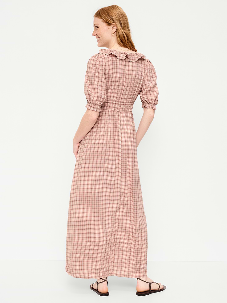 Image number 2 showing, Ruffle-Trim Boho Maxi Dress
