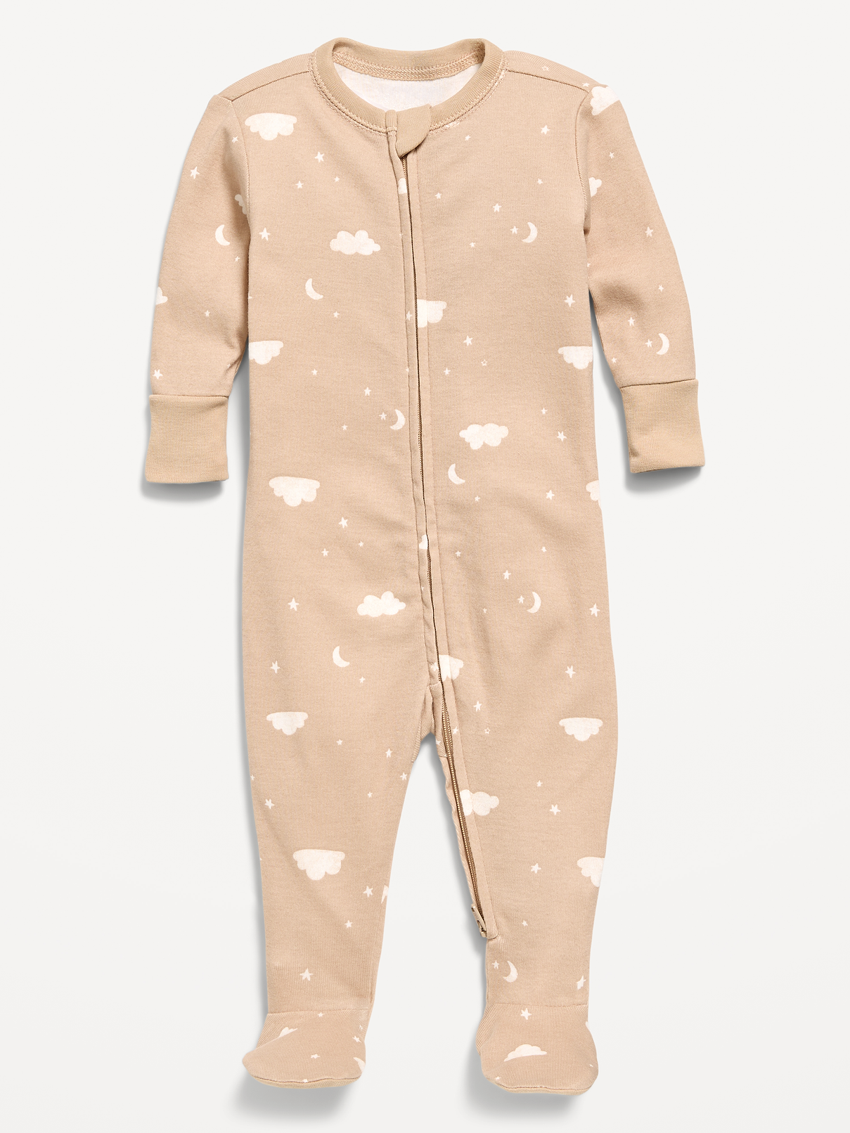 Image number 1 showing, 2-Way-Zip Sleep & Play Footed One-Piece for Baby