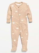 Image number 1 showing, 2-Way-Zip Sleep & Play Footed One-Piece for Baby