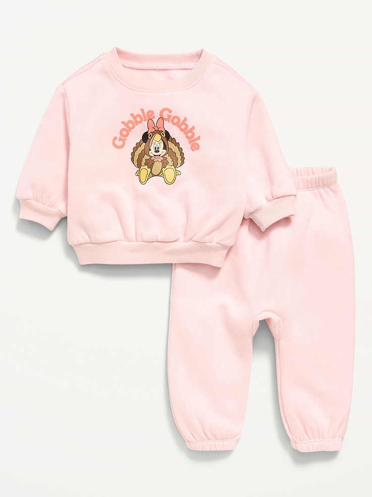 Image 1 of 3, crew neck, long sleeves, drop shoulders, licensed graphic, matching bottoms, elasticized waistband, ©Disney., Product #911495