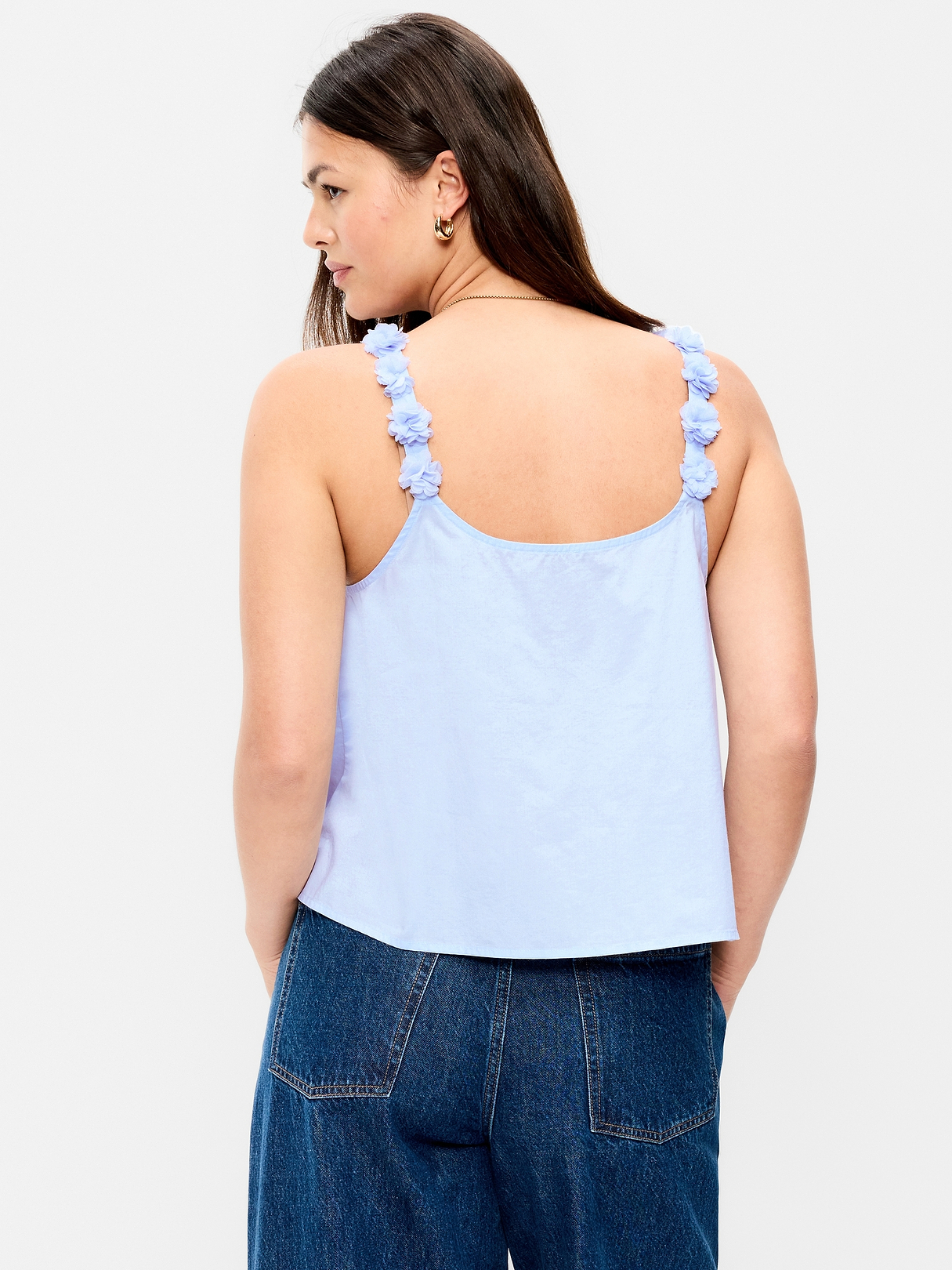 Rosette-Strap Tank Top | Old Navy