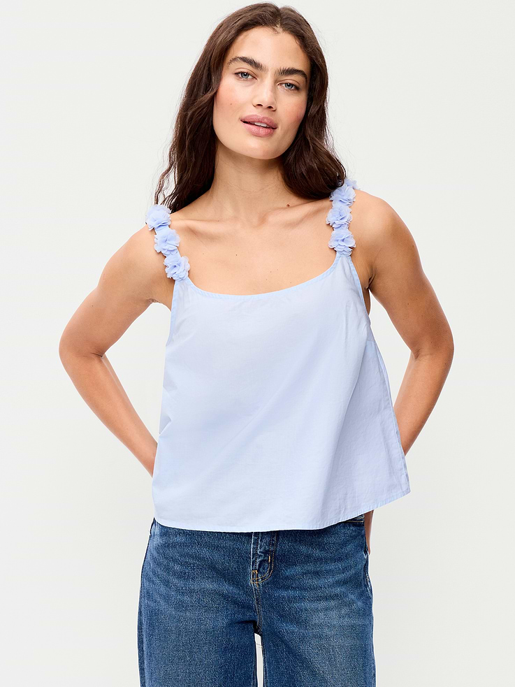 L'image numéro 1 présente Camisole avec rosettes sur les bretelles