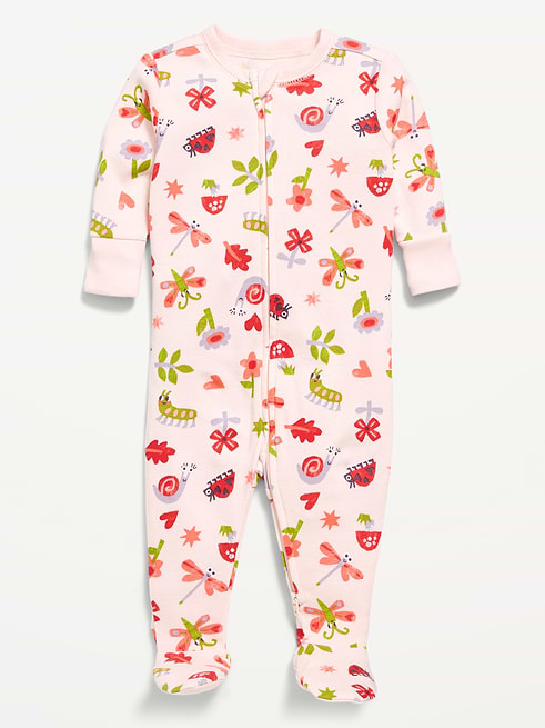 Generic 2-Way-Zip Sleep & Play Footed One-Piece for Baby clearance posted today