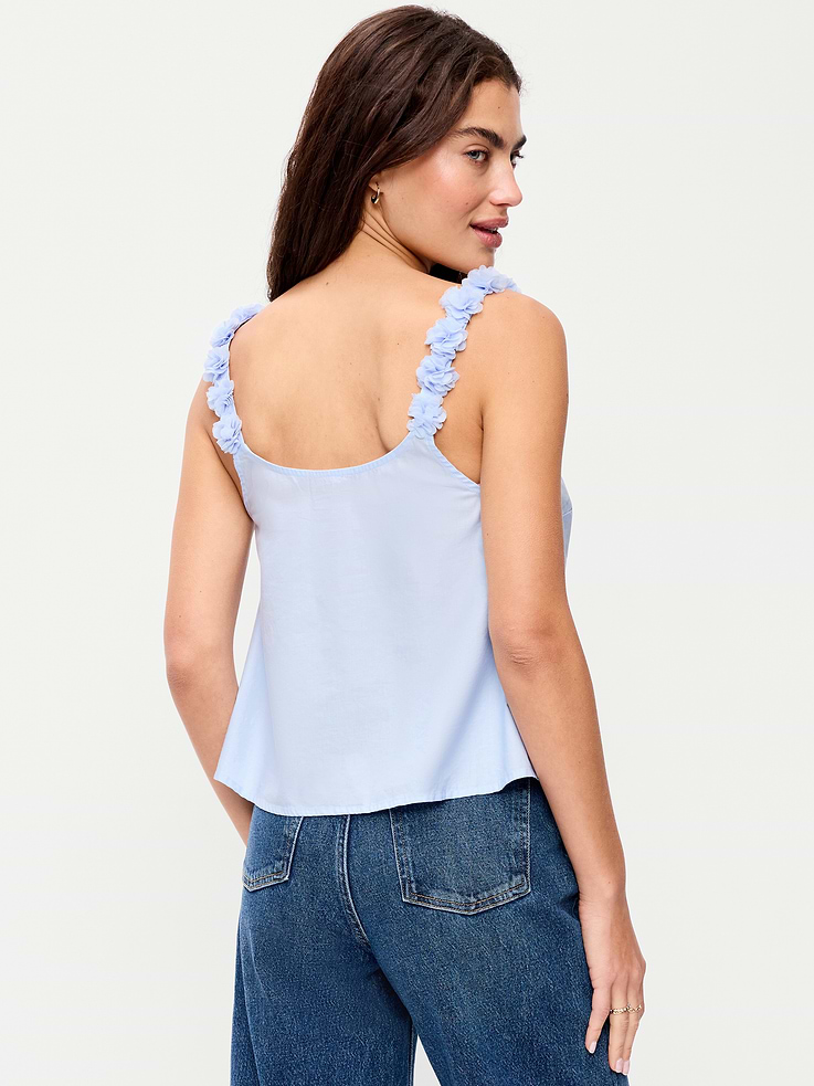 L'image numéro 2 présente Camisole avec rosettes sur les bretelles