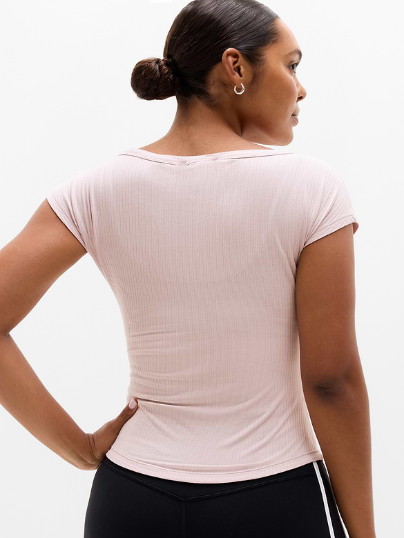 Perfect Rib Boatneck Tee