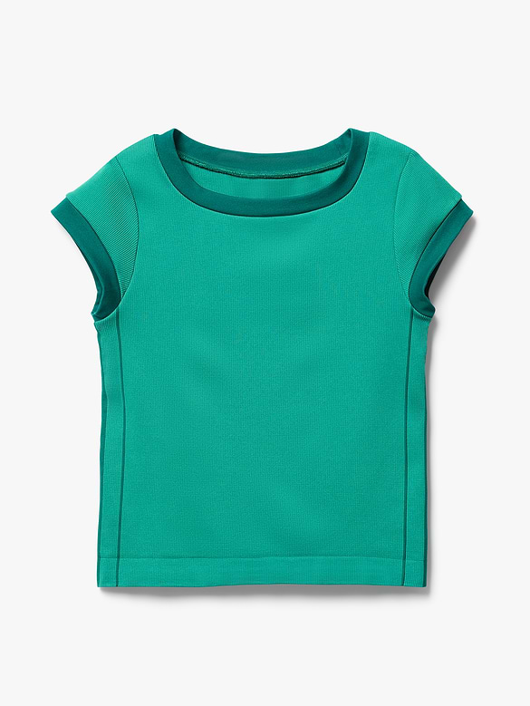 Athleta Girl Rise Above Rib Finish Line Tee