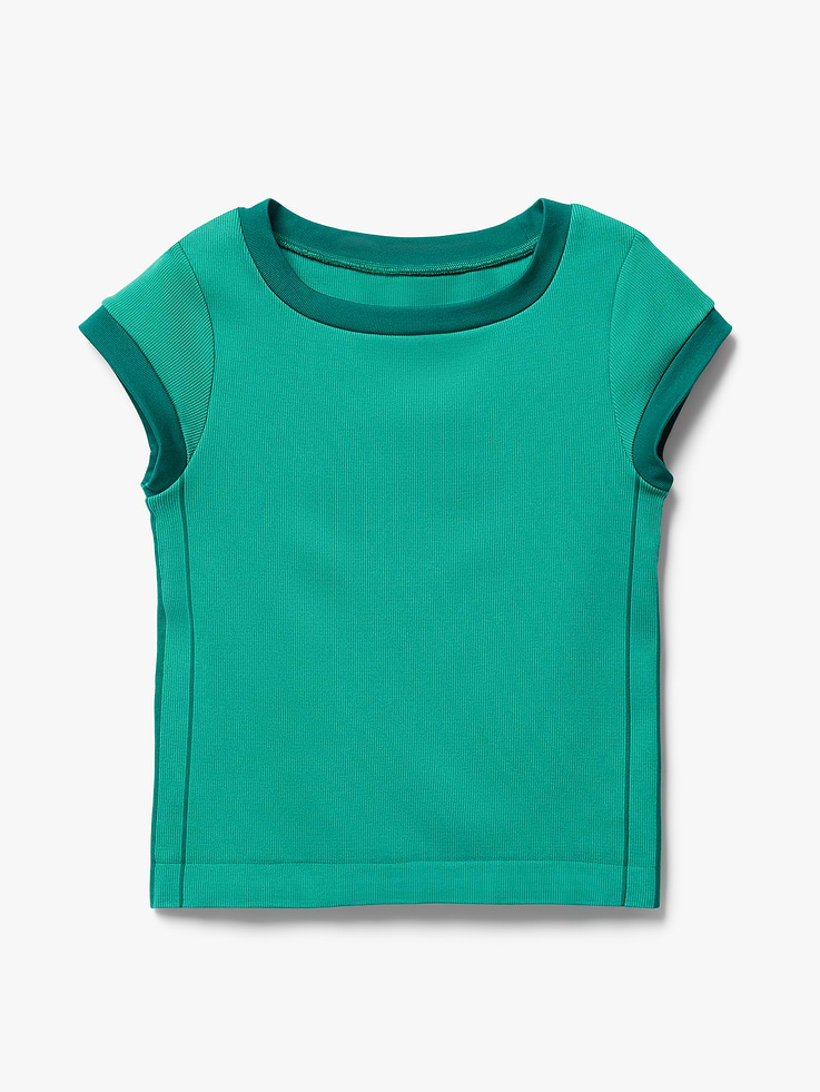 Image number 5 showing, Athleta Girl Rise Above Rib Finish Line Tee