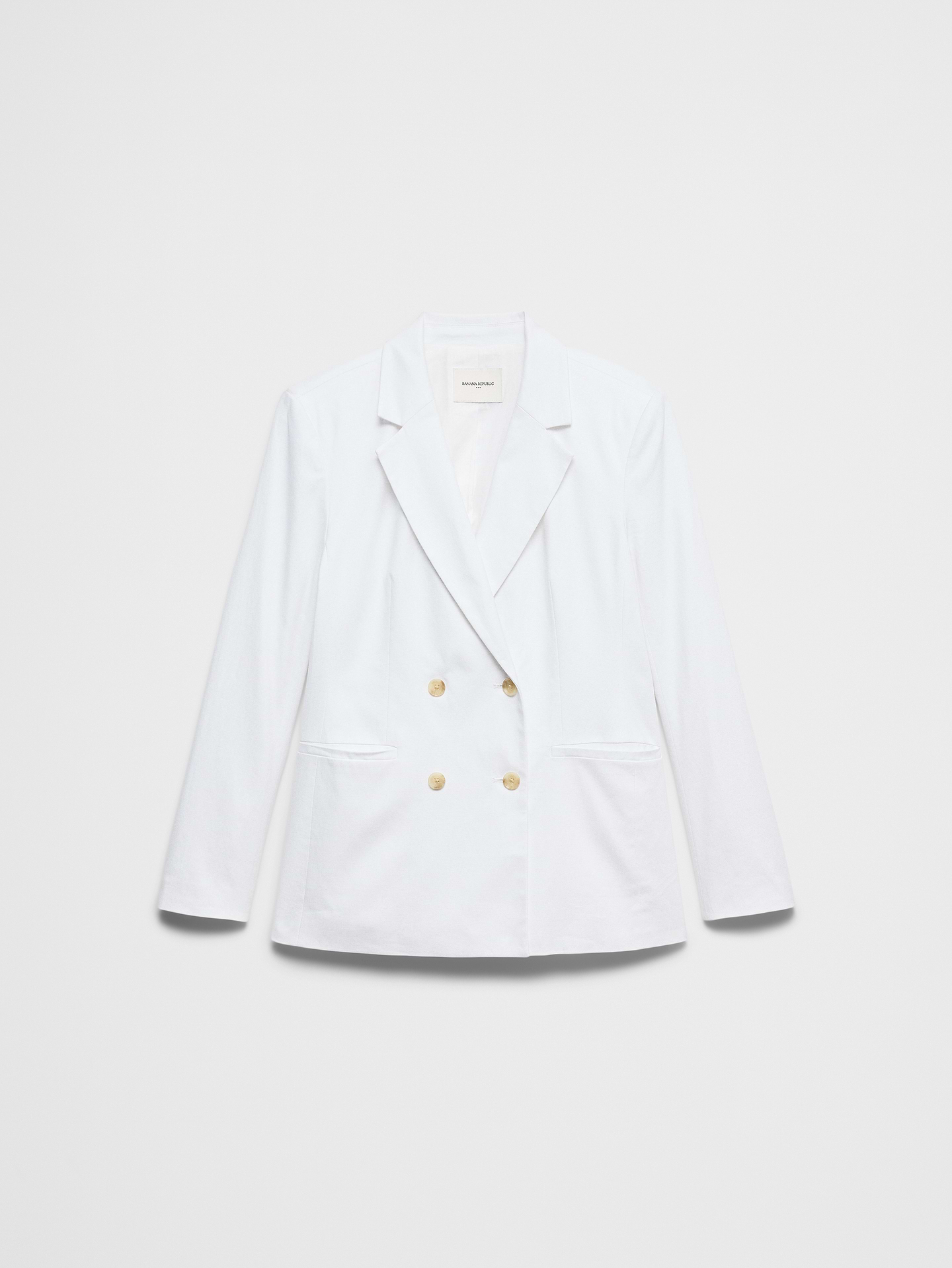 Image number 4 showing, Linen-Blend Double Breasted Blazer