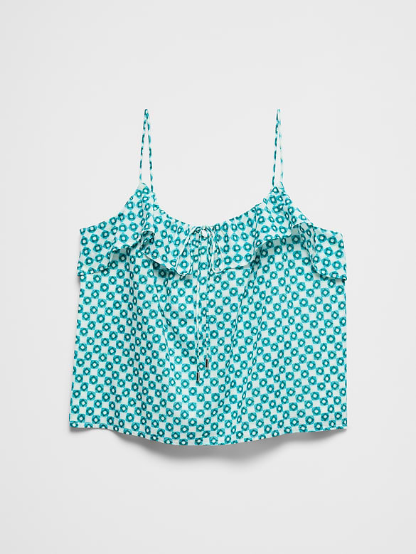 Strappy Ruffle Tank