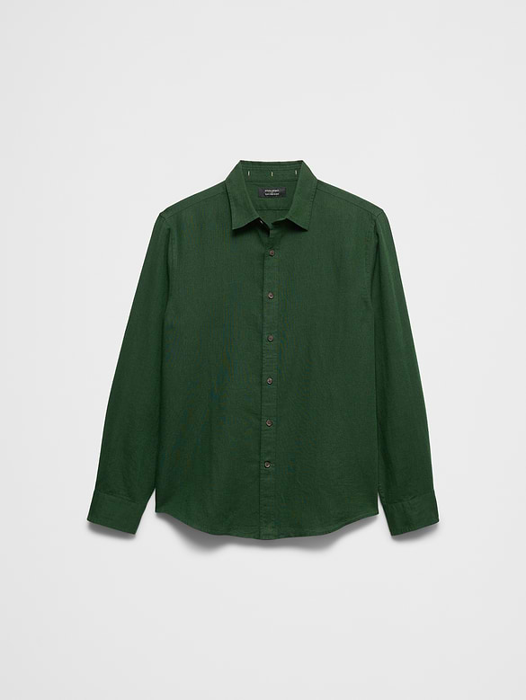Slim-Fit Linen-Blend Shirt