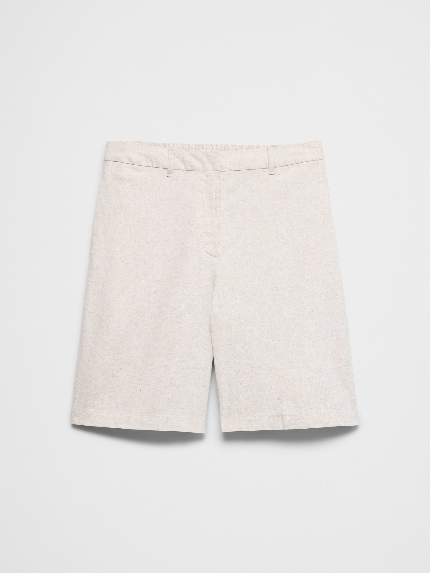 Image number 6 showing, High-Rise Linen-Blend Bermuda Short