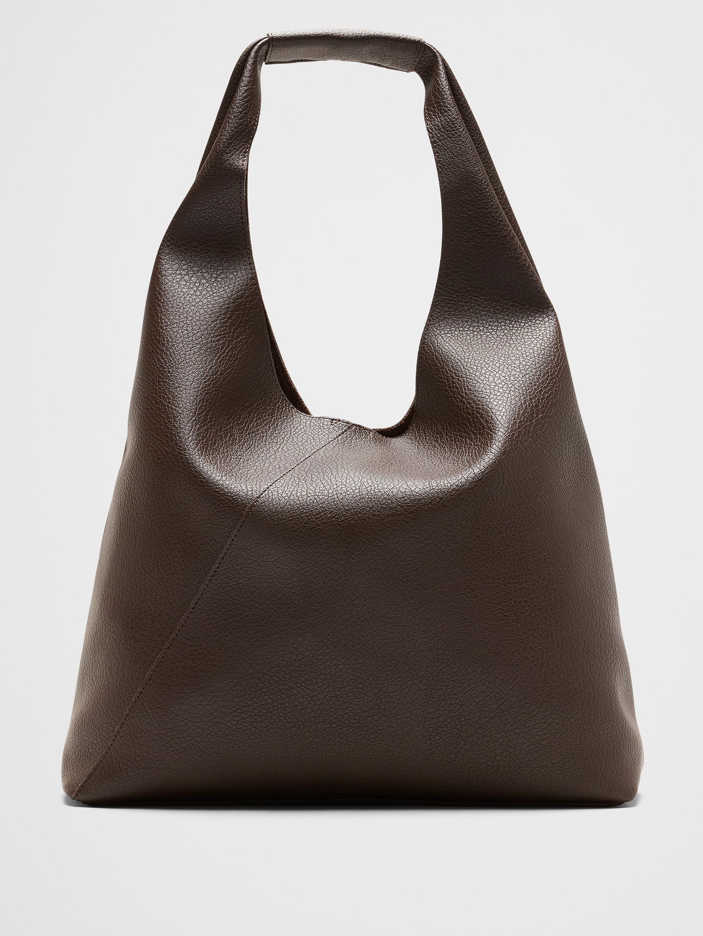 Image number 1 showing, Vegan Leather Slouchy Tote