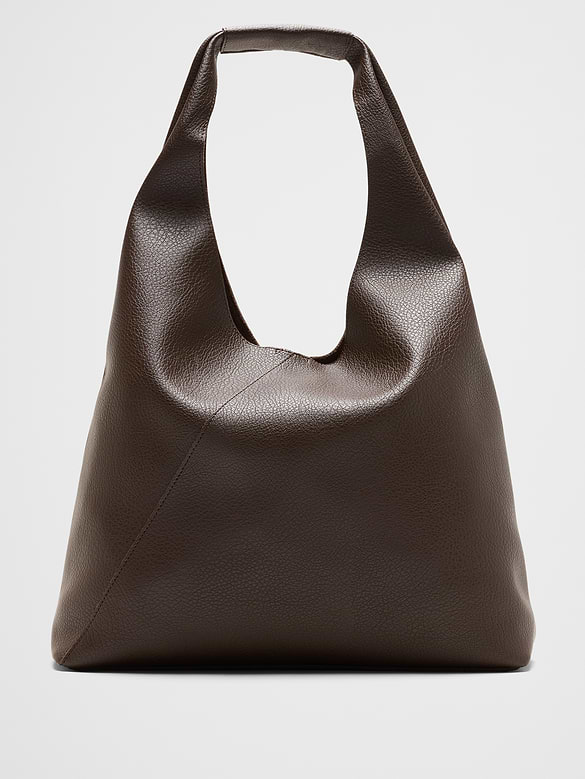Vegan Leather Slouchy Tote