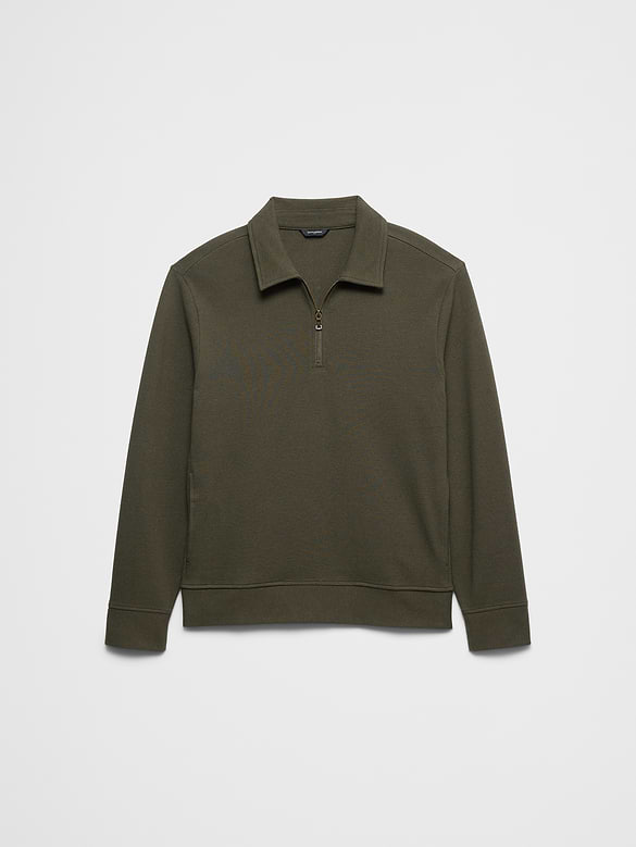 Ottoman Quarter-Zip Pullover Polo