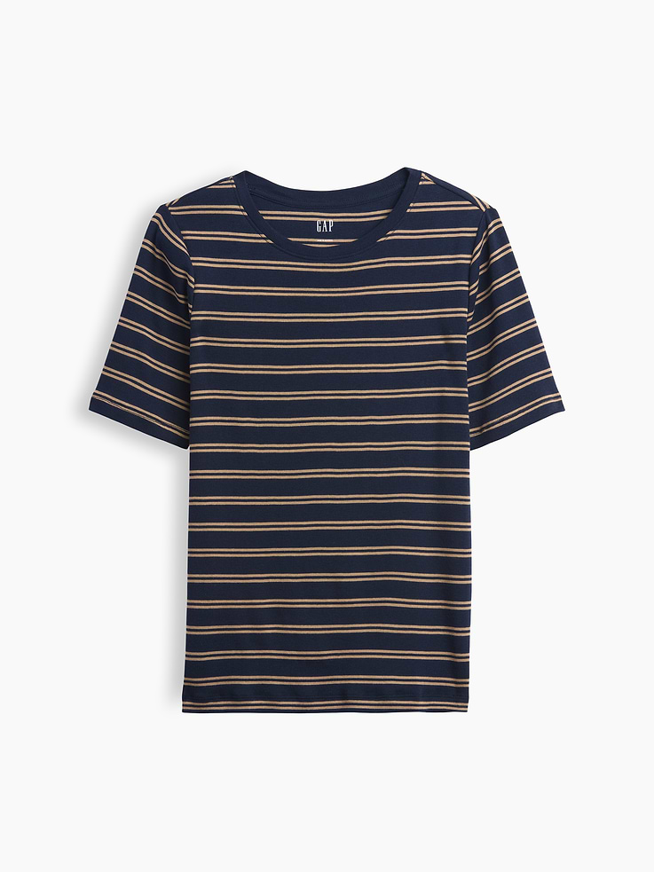 Image number 5 showing, Modern Ribbed Crewneck T-Shirt