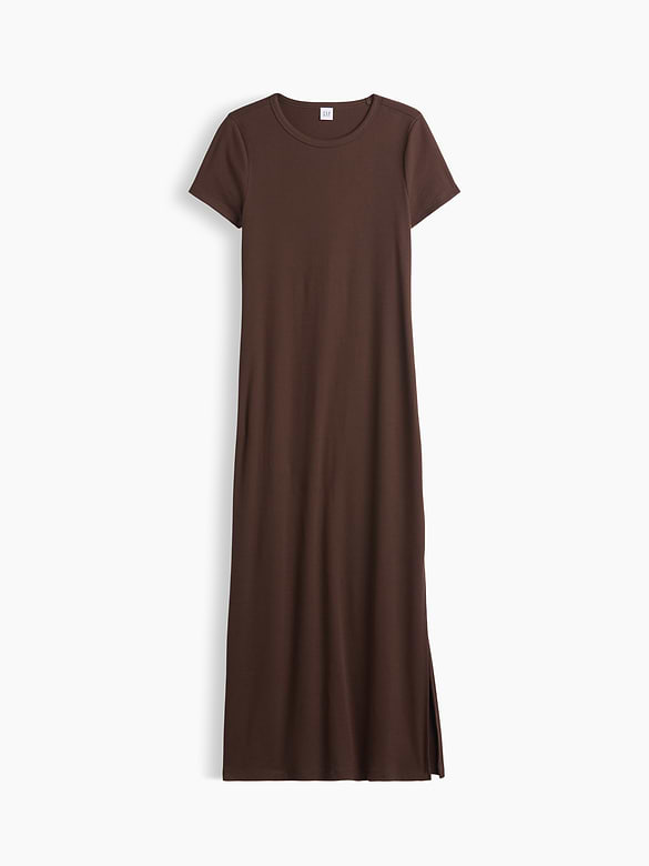 Modern Ribbed Maxi Dress