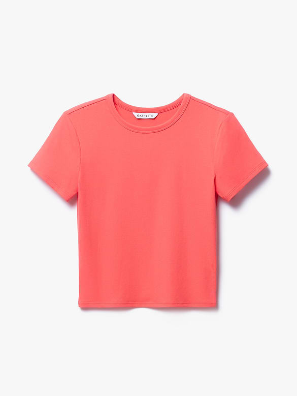 Signature Rib Crop Tee