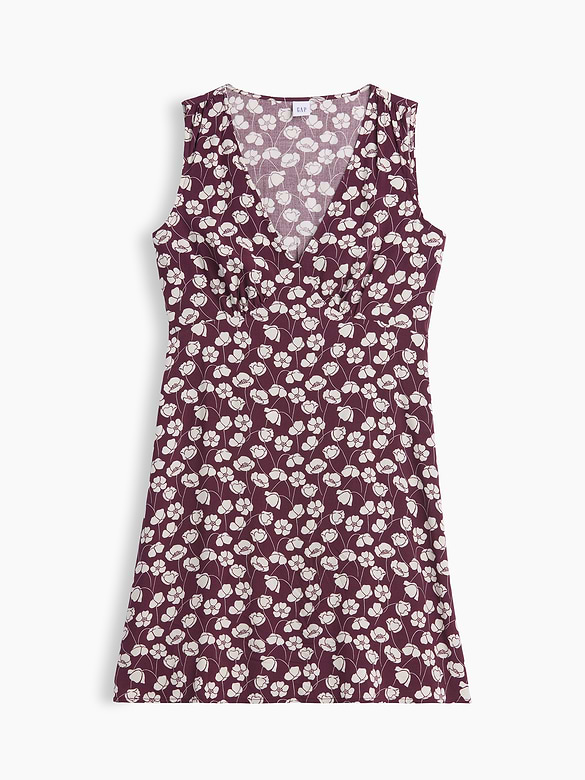 Sleeveless V-Neck Mini Dress