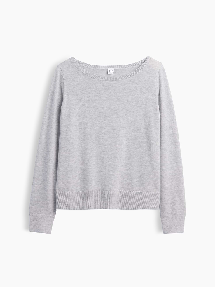 Image number 5 showing, Relaxed Jersey Boatneck Sweater