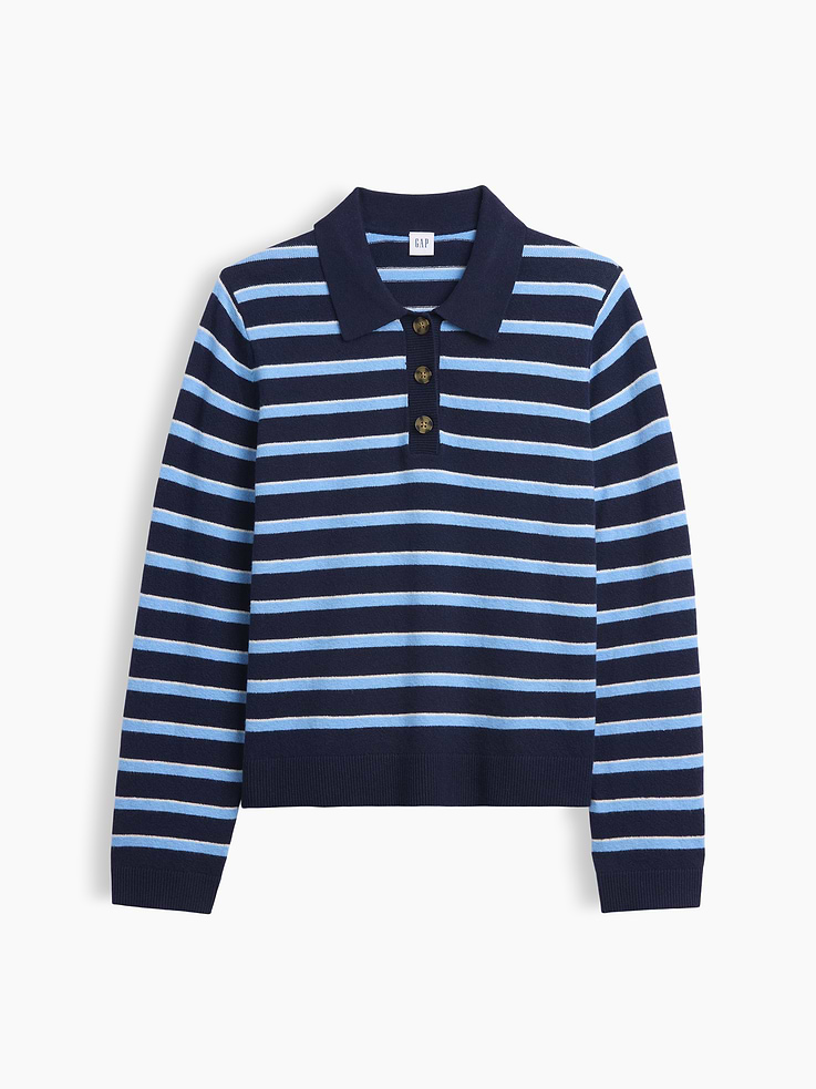 Image number 5 showing, CashSoft Relaxed Sweater Polo Shirt