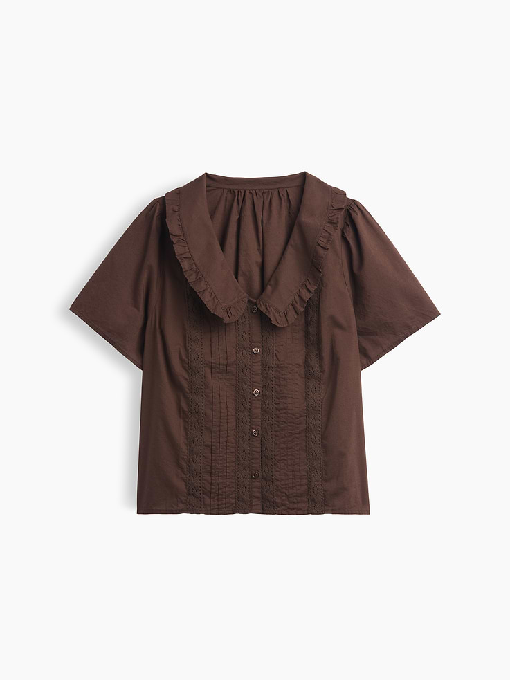 Image number 5 showing, Relaxed Lace-Trim Top