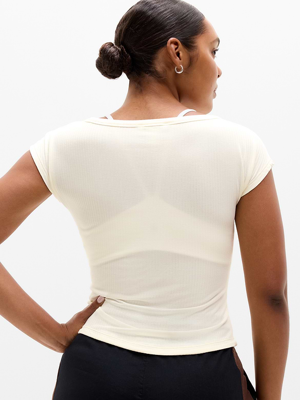 Perfect Rib Boatneck Tee