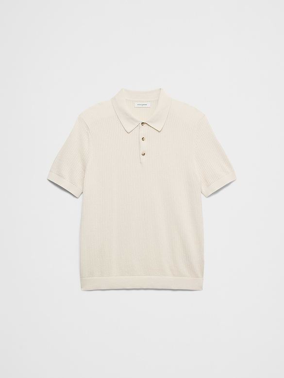 Textured Sweater Polo