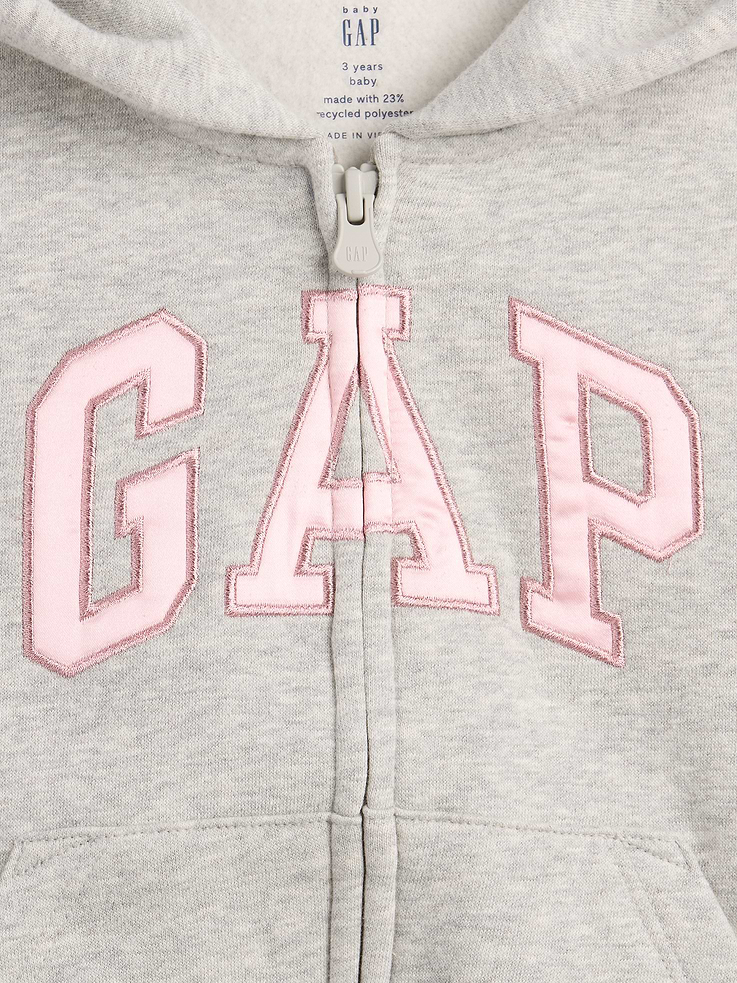 Image number 3 showing, Baby & Toddler VintageSoft Logo Zip Hoodie