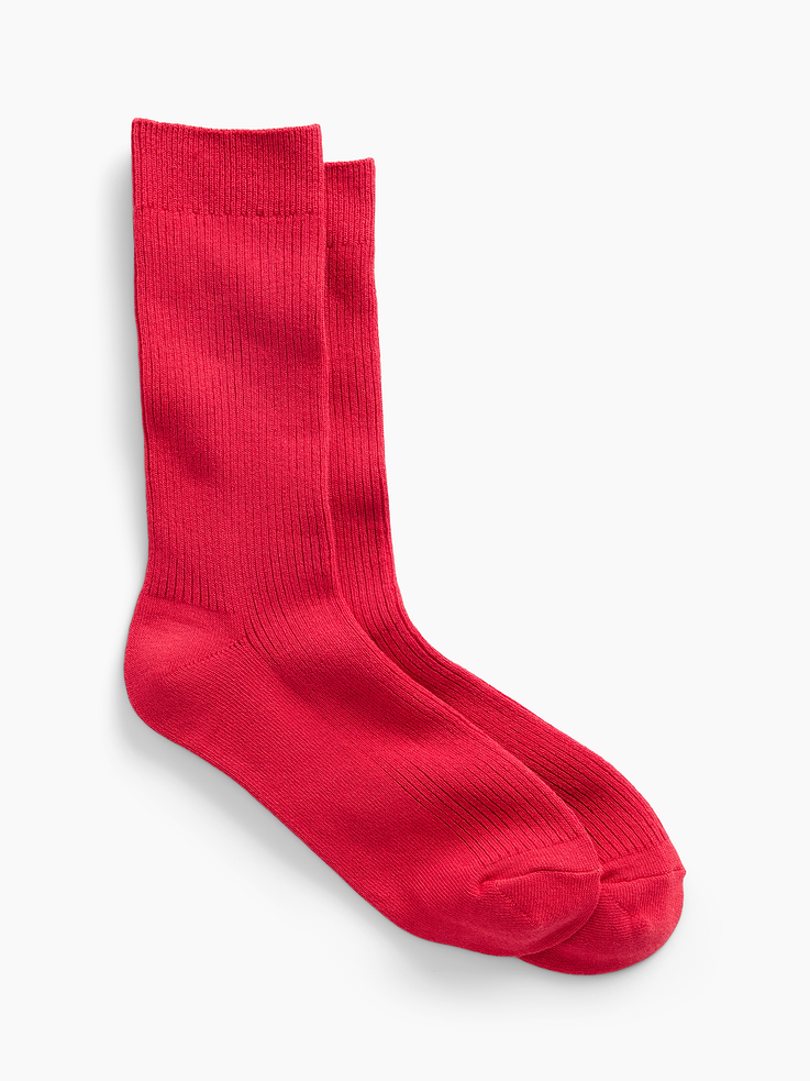 Image 1 of 2, Stretch knit., Ribbing at top., Reinforced toe and heel., Note: The dye used in the crafting of this product is prone to crocking, or color transfer. Please avoid contact with light-colored fabric or upholstery., This product was made in a factory that invests in gender equity and women’s empowerment through RISE. Learn more at, Product #1173142