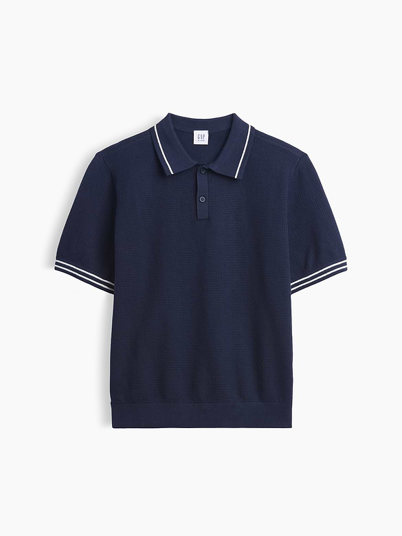 Kids Relaxed Sweater Polo Shirt