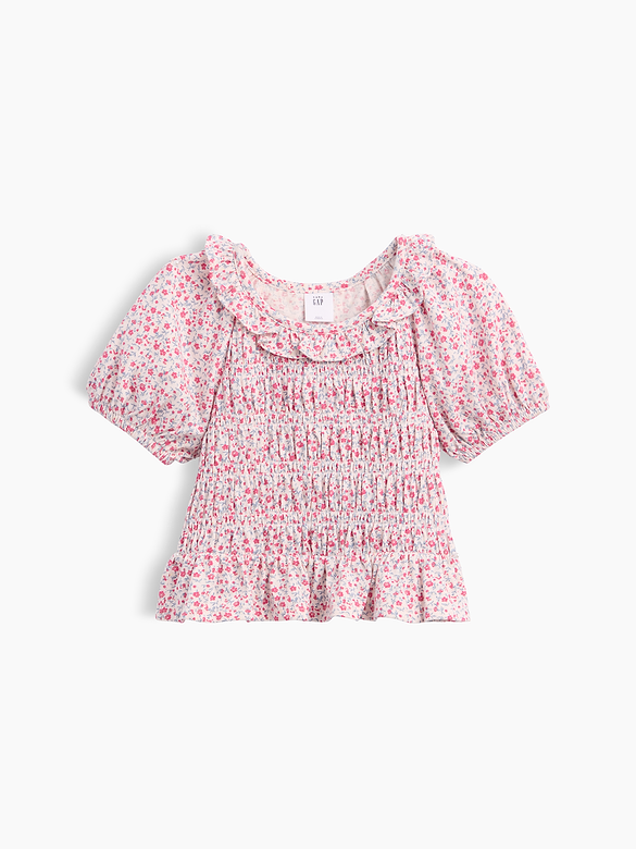 Baby & Toddler Smocked Peplum Top