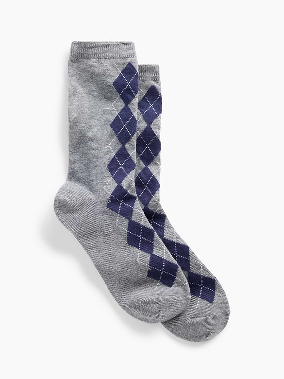 Argyle Crew Socks