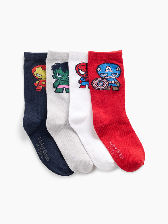 babyGap Marvel Avengers Crew Socks (4-Pack)
