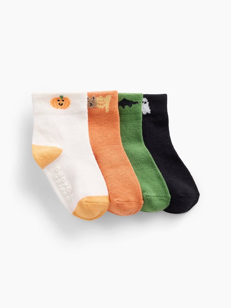 Image number 1 showing, babyGap Halloween Crew Socks (4-Pack)