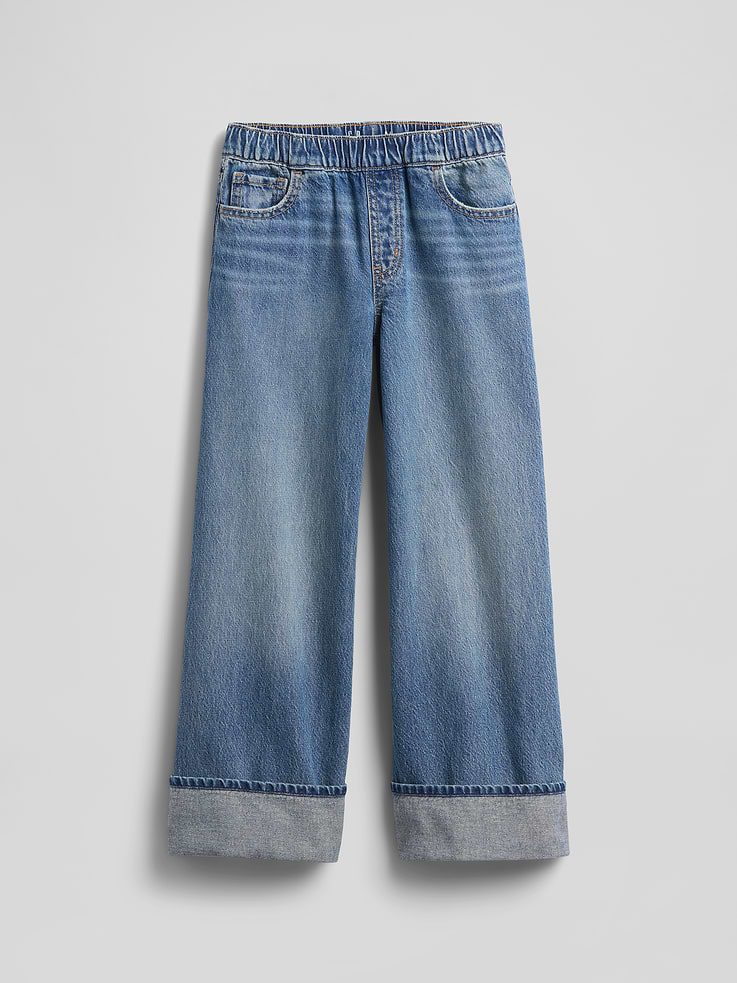 Image number 2 showing, Kids Low Rise Easy Cuffed Baggy Jeans