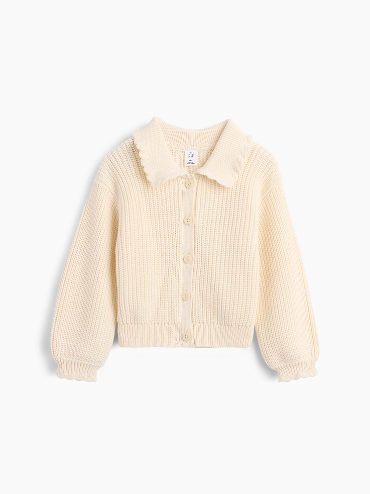 Image number 1 showing, Baby & Toddler Collared Cardigan Sweater