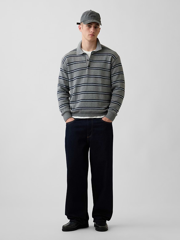 Relaxed Polo Sweater