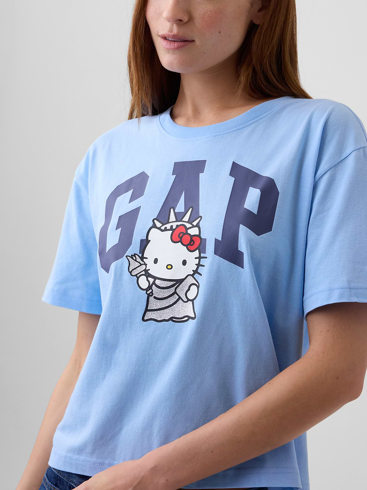Image number 4 showing, Hello Kitty Relaxed Logo T-Shirt