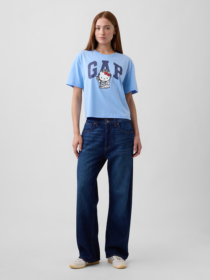 Image number 3 showing, Hello Kitty Relaxed Logo T-Shirt