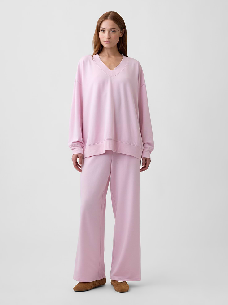Image number 1 showing, CloudLight Relaxed Wide-Leg Sweatpants